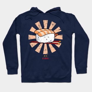 Happy Sushi Retro Japanese Hoodie